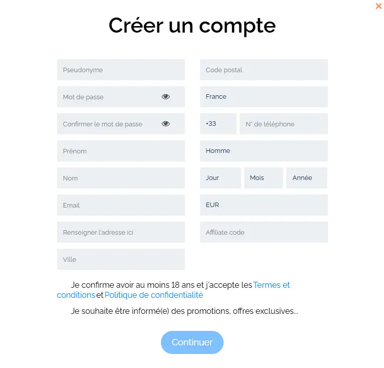 Registration Process 2699 Club Casino